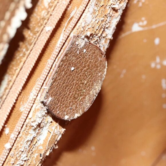 GUCCI Bamboo Hand Bag Suede Brown Gold Auth - Picture 11 of 15